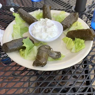 Stuffed Grape leaves.