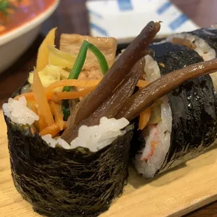Spicy tuna kimbap