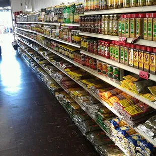 a wide variety of food items