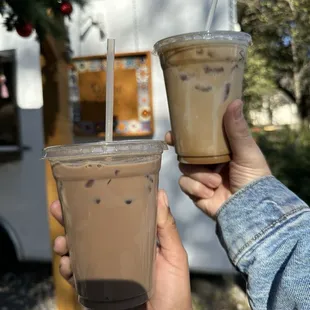 Chocolate abuelita and shaken expresso