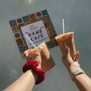 Swirl brew and iced horchata latte