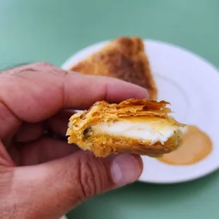 Cheese and Jalapeño Empanada