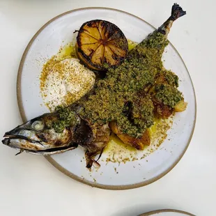 Grilled mackerel - unfortunately the sauce sogged out whatever crisp the fish had