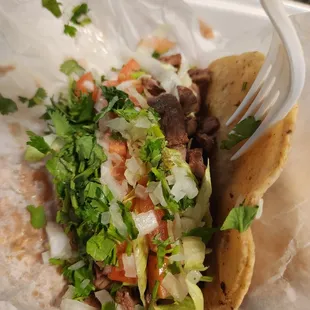 Carne asada taco