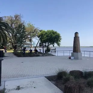 Cleaning day at El Faro Memorial