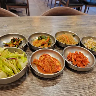 Banchan with our cold noodles