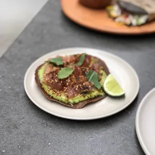 Fish Tartare Tostada