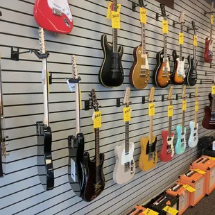 Electric guitars and amps