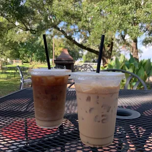 Voodoo Cold Brew (Left) &amp; Vanilla Latte (Right) Both are amazing and taste extremely fresh.