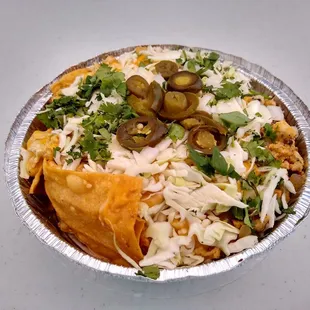 a plate of nachos