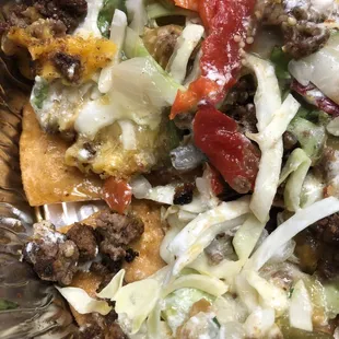 Beef nachos.