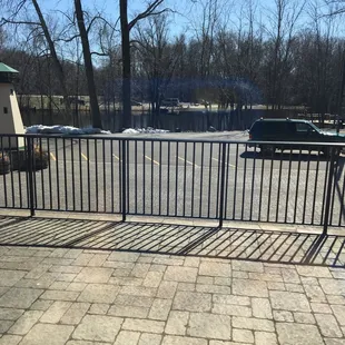 View of the river from the dining area