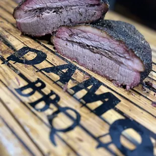 a piece of meat on a cutting board