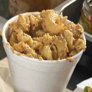 a bowl of food on a table