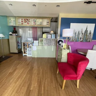Front counter area
