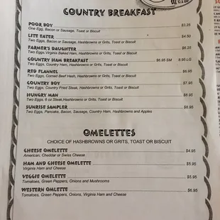 Great breakfast choices