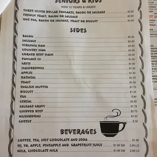 They even offer kids and senior portions