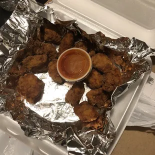 Boneless wings aka chicken nuggets