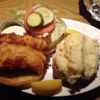 Deep Fried Fish Sandwich
