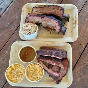 Pork Ribs, Street Corn, Baked Beans, Slaw, Brisket and BEFF RIBS!