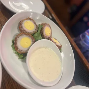 Scotch Eggs with Ranch