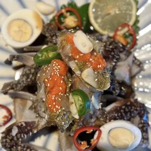 Seasoned Soy Marinated Raw Crab