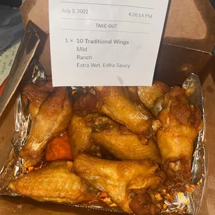10 Traditional Wings