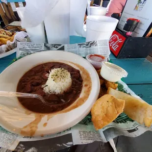 Catfish with Red Beans &amp; Rice