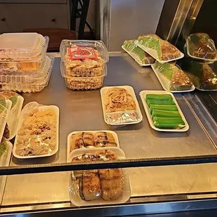 Assorted ready to eat foods