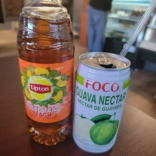 Peach Tea and Guava Nectar