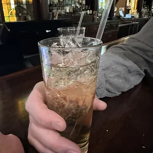 All ice one shot of Bullet Rye for $16. Beware of high drink prices.