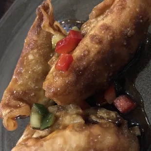 a plate of fried food