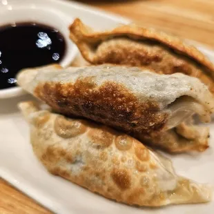 Pan Fried Dumplings with Vegetables