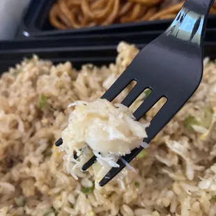 dungeness crab fried rice - big chunks of crab