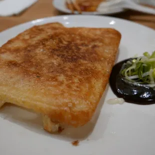 The crispy pork and shrimp dumpling was very delicious