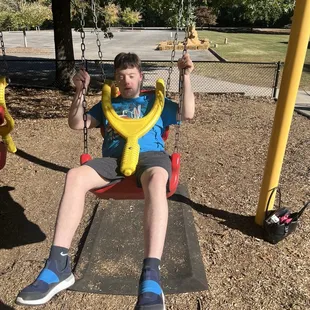 Adaptive swings were awesome for my son with DS :)