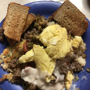 Henry's scramble with side of gravy