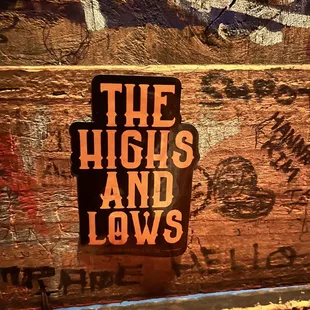 The highs and lows !!