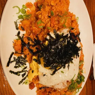 Kimchi Fried Rice with Spam
