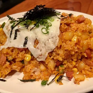 Kimchi Fried Rice with Spam (6.5/10 rating).