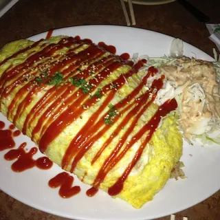 Rice Omelette with Spam