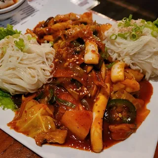 Spicy Squid and Noodles