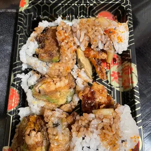 Awful looking spider roll