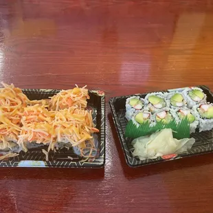 The sushi is very good and the service is also very good,