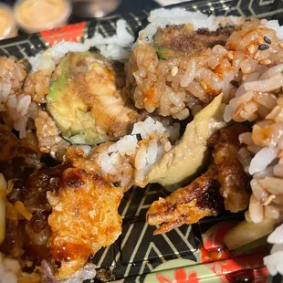 Another view of the spider roll