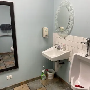 Sink and mirror