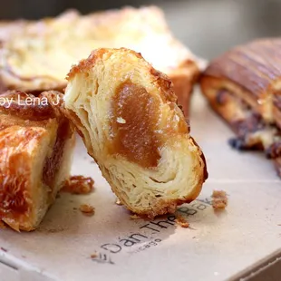 Inside of Apple Butter Kouign Amann ($5) - very sweet. Generous amount of apple butter filling!