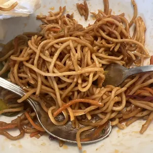 Horrible noodles with tomato sauce