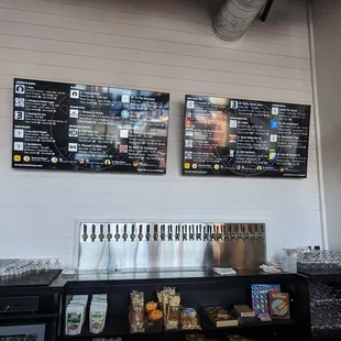 menus on the wall