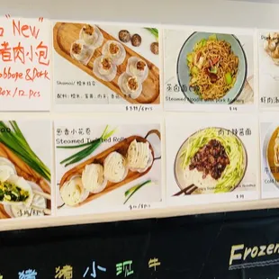 a variety of dishes on display